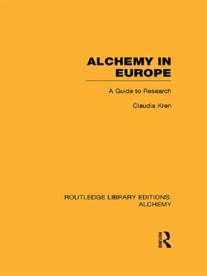 cover image of Alchemy in Europe